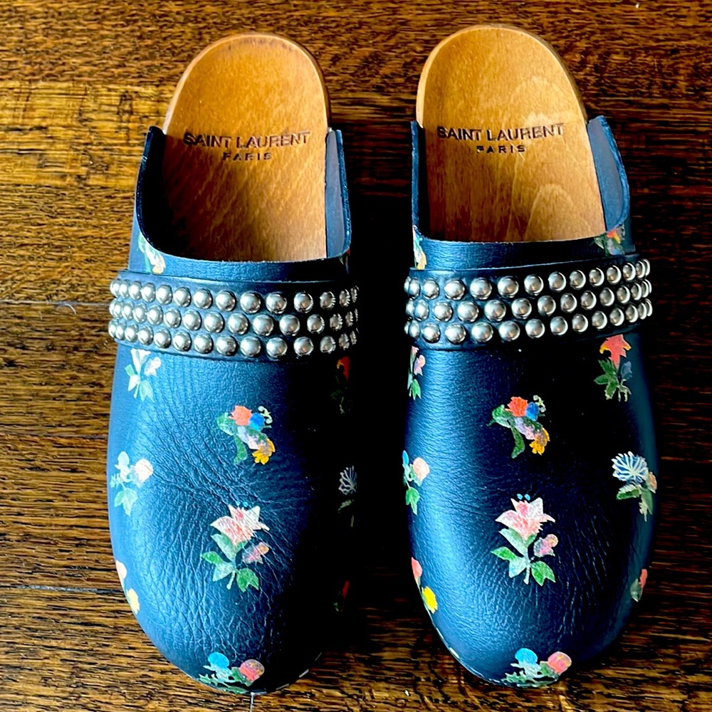 SAINT LAURENT Paris clogs